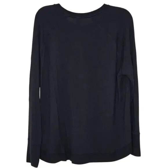 Athleta Mindset Sweatshirt Size 1X Black Soft Nirvana Knit #472751 - Picture 5 of 10